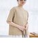 メローヘンリーネック リブ半袖ゆるTシャツ