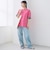 袖裏配色 ロゴ刺繍Tシャツ
