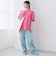 袖裏配色 ロゴ刺繍Tシャツ
