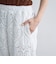 モチーフ刺繍レース イージーワイドパンツ
