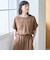 【再入荷/新色登場】【接触冷感/UVカット/セットアイテム】リネンタッチTブラウスセットアップ