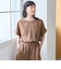 【再入荷/新色登場】【接触冷感/UVカット/セットアイテム】リネンタッチTブラウスセットアップ