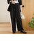 リネン混カノコイージーワイドパンツ