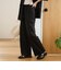 リネン混カノコイージーワイドパンツ