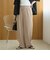 リネン混カノコイージーワイドパンツ