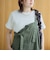 シャーリング風コンパクト半袖Tシャツ