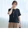 シャーリング風コンパクト半袖Tシャツ