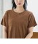 シャーリング風コンパクト半袖Tシャツ