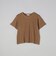 シャーリング風コンパクト半袖Tシャツ