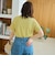 シャーリング風コンパクト半袖Tシャツ