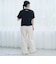 【PAC-MAN(パックマン)別注】GHOSTデザイン フライスコンパクト刺繍Tシャツ