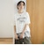 【汗染み軽減 / 接触冷感】裾レースドッキング アソートロゴプリントTシャツ