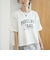 【汗染み軽減 / 接触冷感】裾レースドッキング アソートロゴプリントTシャツ