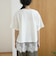 【汗染み軽減 / 接触冷感】裾レースドッキング アソートロゴプリントTシャツ