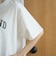 【汗染み軽減 / 接触冷感】裾レースドッキング アソートロゴプリントTシャツ