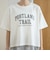 【汗染み軽減 / 接触冷感】裾レースドッキング アソートロゴプリントTシャツ