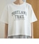 【汗染み軽減 / 接触冷感】裾レースドッキング アソートロゴプリントTシャツ