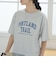 【汗染み軽減 / 接触冷感】裾レースドッキング アソートロゴプリントTシャツ
