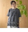 【汗染み軽減 / 接触冷感】裾レースドッキング アソートロゴプリントTシャツ