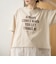 【汗染み軽減 / 接触冷感】裾レースドッキング アソートロゴプリントTシャツ