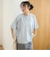 布帛ドッキング ピグメントフリルTシャツ