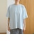 布帛ドッキング ピグメントフリルTシャツ