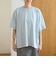布帛ドッキング ピグメントフリルTシャツ