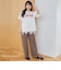 【汗染み軽減】 立体ロゴ風プリントTシャツ