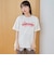 【汗染み軽減】 立体ロゴ風プリントTシャツ