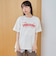 【汗染み軽減】 立体ロゴ風プリントTシャツ