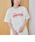 【汗染み軽減】 立体ロゴ風プリントTシャツ
