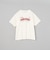 【汗染み軽減】 立体ロゴ風プリントTシャツ