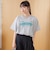 【汗染み軽減】 立体ロゴ風プリントTシャツ
