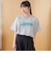 【汗染み軽減】 立体ロゴ風プリントTシャツ