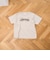 【汗染み軽減】 立体ロゴ風プリントTシャツ