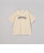 【汗染み軽減】 立体ロゴ風プリントTシャツ