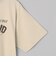 【汗染み軽減】 立体ロゴ風プリントTシャツ