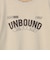 【汗染み軽減】 立体ロゴ風プリントTシャツ