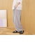 【再入荷 / UVカット / 防しわ】リネンタッチイージーカーブパンツ（Youtube紹介アイテム）
