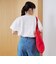 【DOMDOM（ドムドム）×coen】ワンポイント刺繍フットボールTシャツ