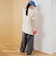 【DOMDOM（ドムドム）×coen】ワンポイント刺繍フットボールTシャツ