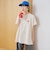 【DOMDOM（ドムドム）×coen】ワンポイント刺繍フットボールTシャツ
