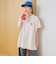 【DOMDOM（ドムドム）×coen】ワンポイント刺繍フットボールTシャツ