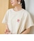 【DOMDOM（ドムドム）×coen】ワンポイント刺繍フットボールTシャツ