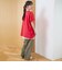 【DOMDOM（ドムドム）×coen】ワンポイント刺繍フットボールTシャツ