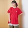 【DOMDOM（ドムドム）×coen】ワンポイント刺繍フットボールTシャツ
