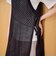 パッチワーク風 透かし編みメッシュニットロングジレ