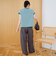 スラブボーダー フレンチスリーブTシャツ