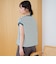 スラブボーダー フレンチスリーブTシャツ