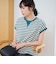 スラブボーダー フレンチスリーブTシャツ